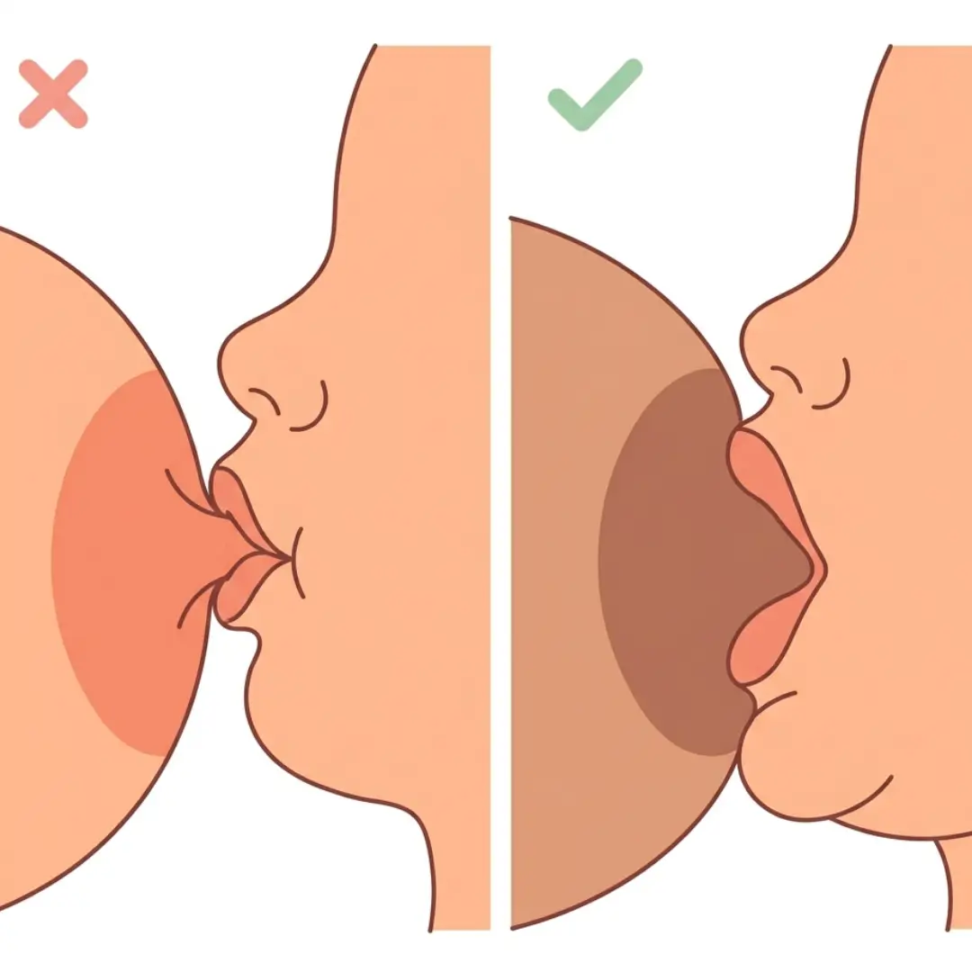 Baby Latching Only onto the Nipple, Not the Areola